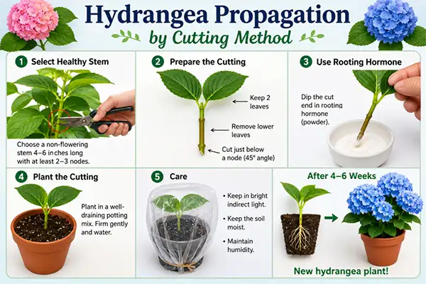 Hydrangea Propagation Cutting Method