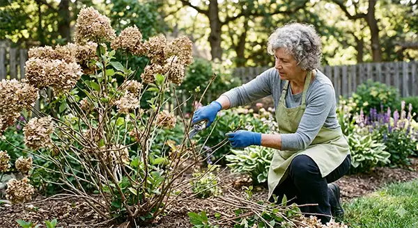 Pruning the Hydrangea