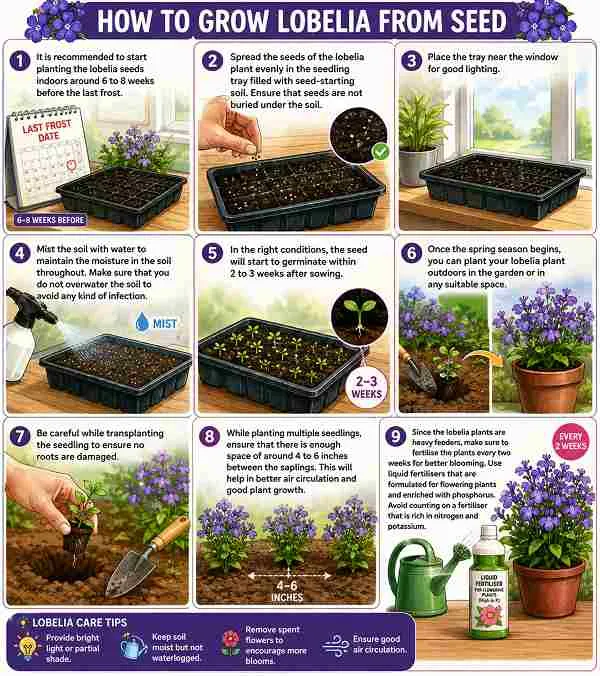 Steps Involved in Growing a Lobelia Plant