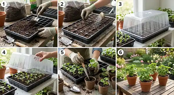 Planting Geraniumm