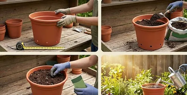 Sunflower in Container