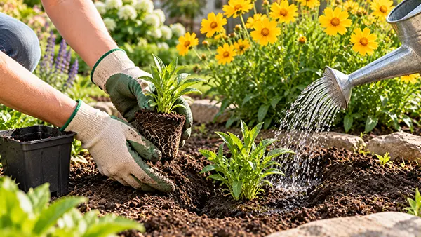 Transplant outdoors