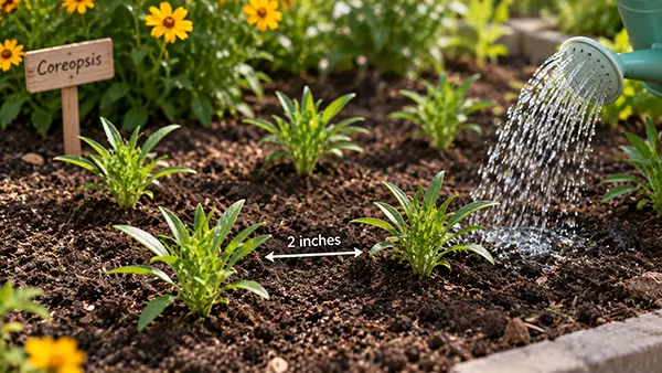 Watering plant